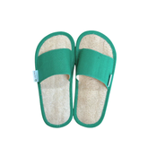 Turquoise Loofah Slippers (Horizontal)